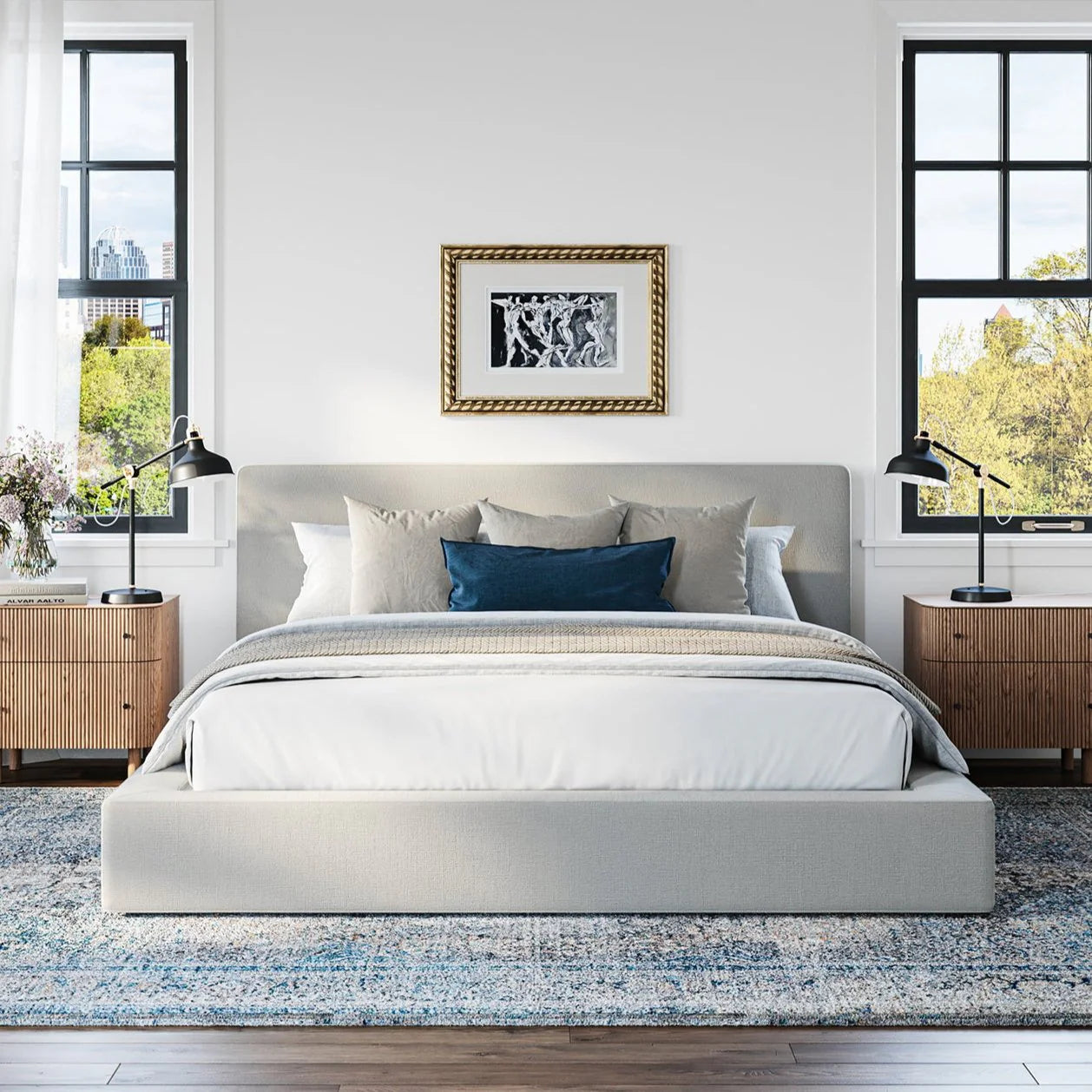 Ultra Bed Set: Bed Frame and Headboard